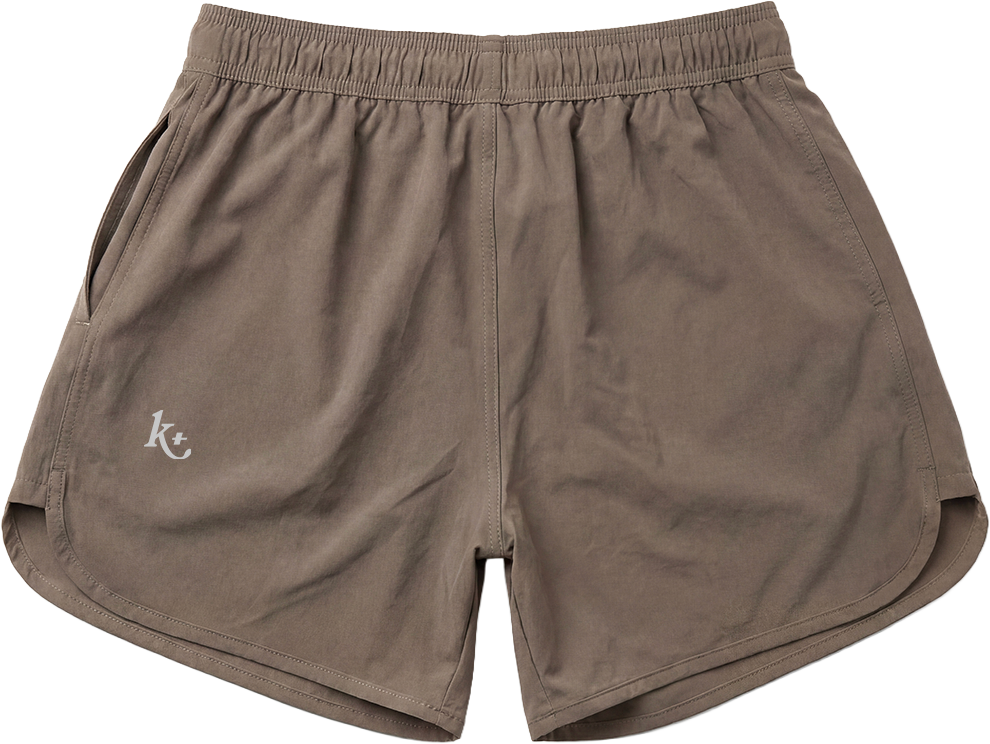 TRACK SHORTS (CHOCO BROWN)