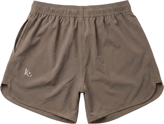 TRACK SHORTS (CHOCO BROWN)