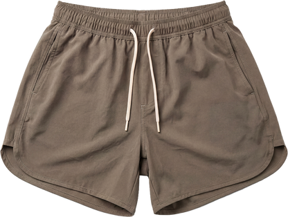 TRACK SHORTS (CHOCO BROWN)